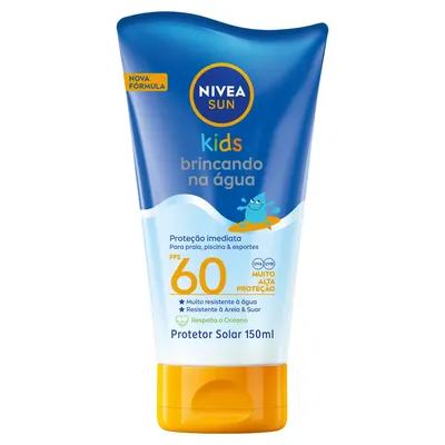 Protetor Solar Infantil FPS 60 Nivea Sun Kids Bisnaga 150ml